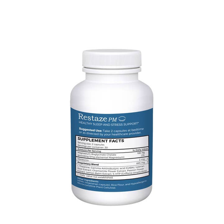 SaBio Therapeutics - Wholesale Oral Supplement/Vitamin - Restaze PM - Sleep & Stress Support1