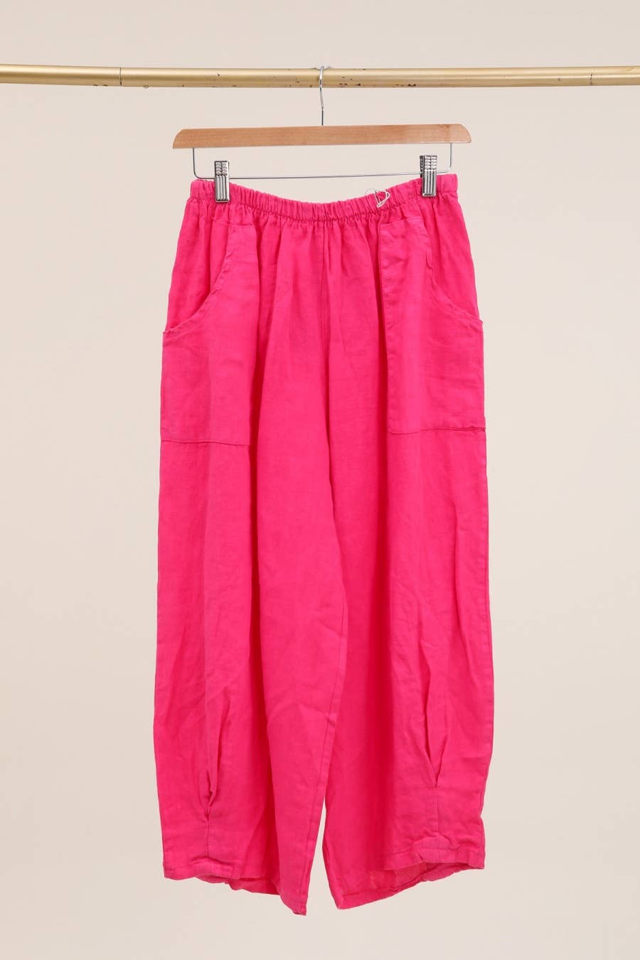 la maison des fibres naturelles - Vente Pantalon – femme - pantalon large en lin 6353 +size 100% linen made in Italy19