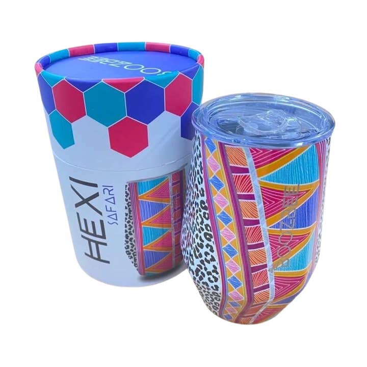 Nouveau ! ! Gobelet à vin Boujie Bee HEXI Safari pour la vente par Dirty Bee