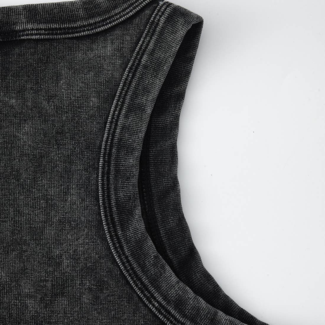 Sodalemon – wholesale Tank top – Women′s – Streetwear Washed Crop Top - Pleated Slim-Fit Bustier Tank2