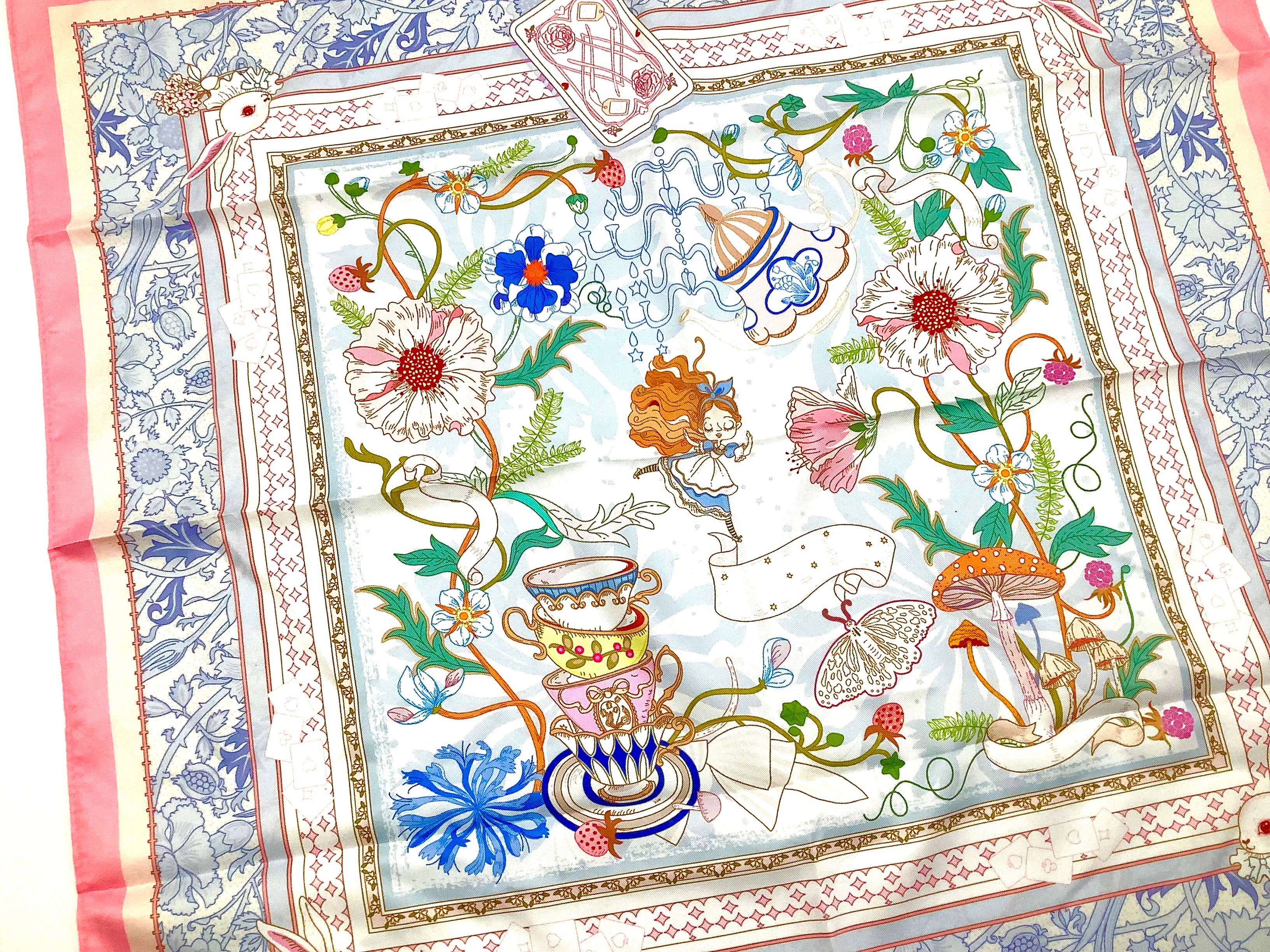 All Little Cute Things - Wholesale Scarf - Women's - Tea Party Scarf Wrap for Head, Hat, Purse, Tea House Decor6