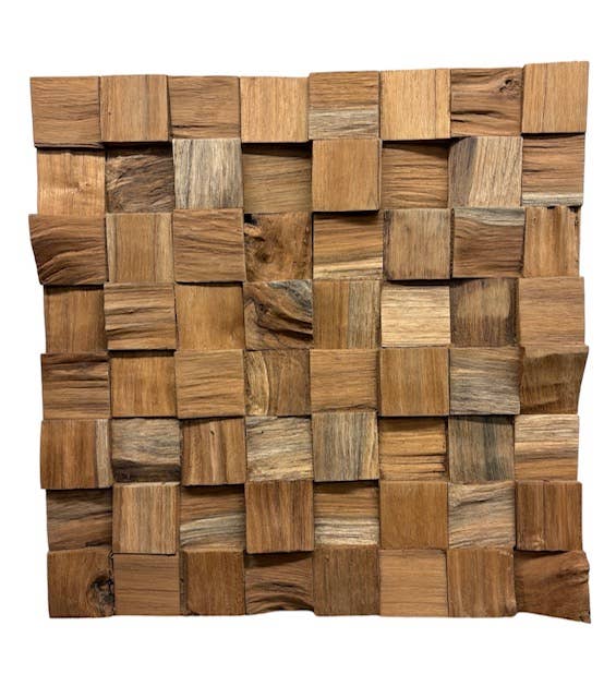 Asia West - Wholesale Gallery Wall Set - Geometric Wood Wall Art Panel- (16" x 16")14
