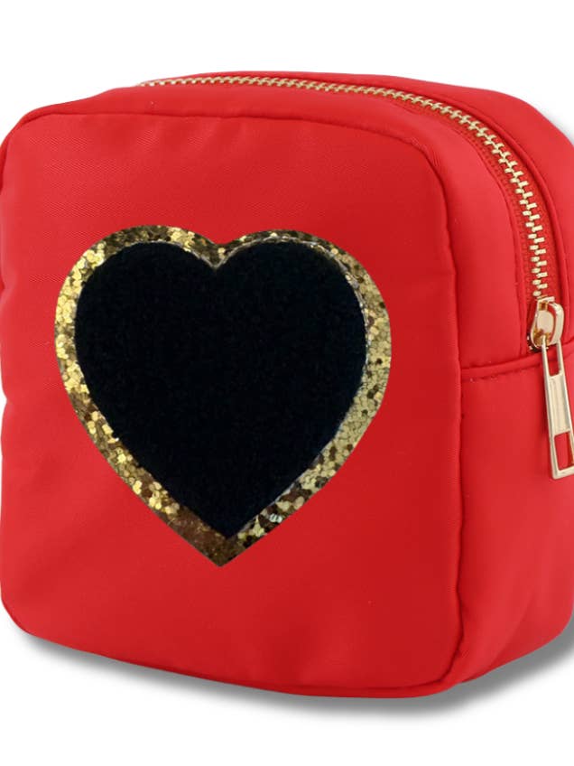 SORT HJERTE NYLONTASKE for engroshandel hos Maddyloo