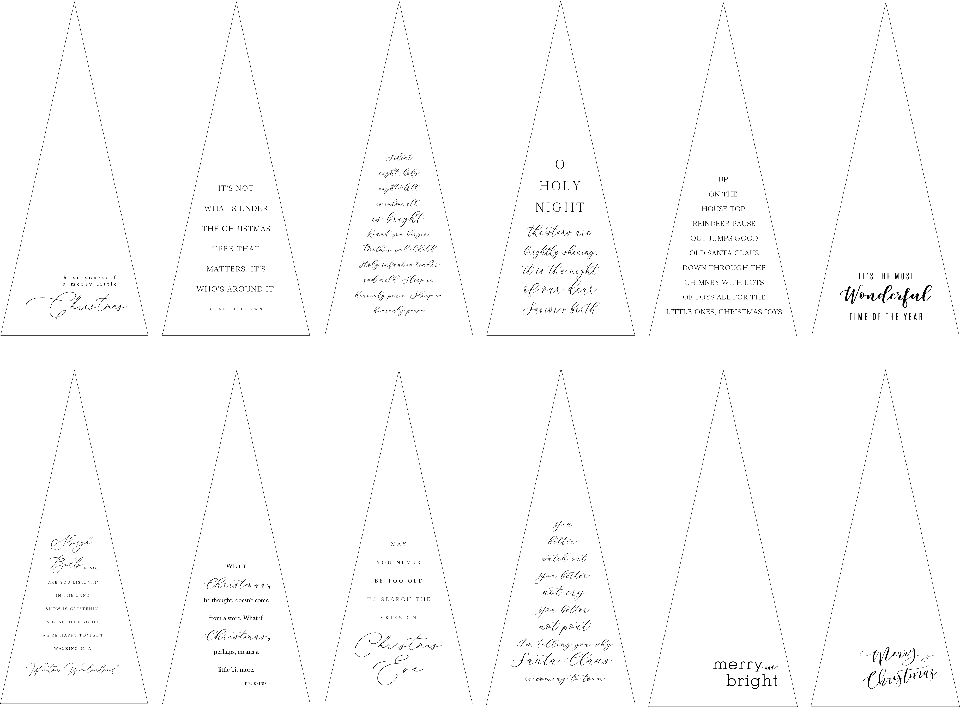 Brayden and Brooks – wholesale Christmas decoration – Large Canvas Trees - New Sayings!2