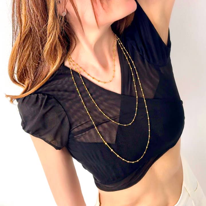 Collar Sea Glimmer 76 cm Oro para venta al por mayor de GI.OTTO