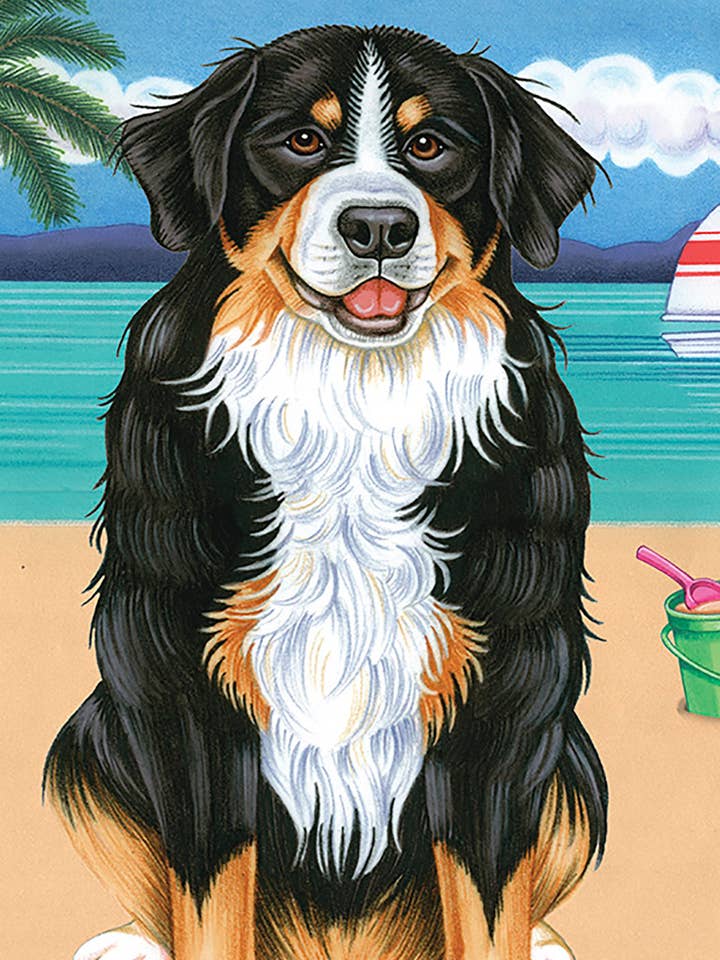 Bernese Mountain Dog - Terry Cloth Microfiber Beach Towel for wholesale by Best of Breed Products