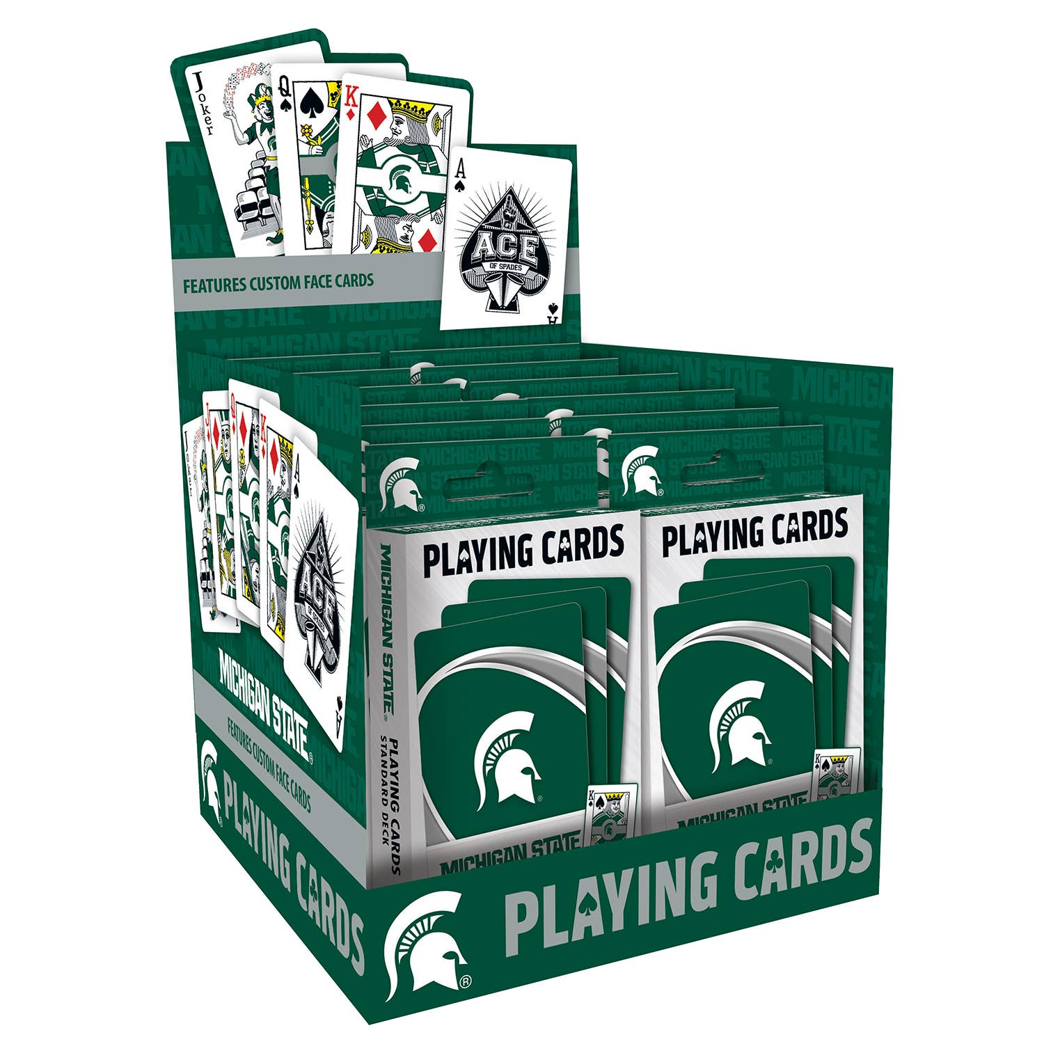 Masterpieces Puzzles - Wholesale Playing Cards - Michigan State Spartans Playing Cards3
