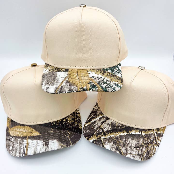 Trendy Transfers - Wholesale Trucker Hat - Unisex - Cotton Camo Blank Hats