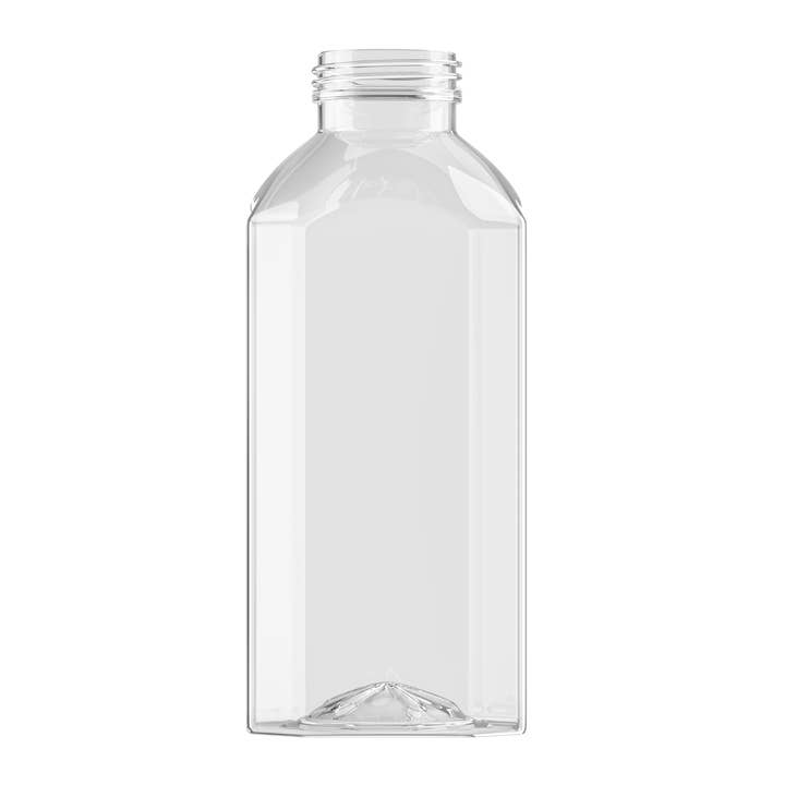 OH YES PLASTICS - Wholesale Fruit Juice - 12 oz Square Plastic Juice Bottles