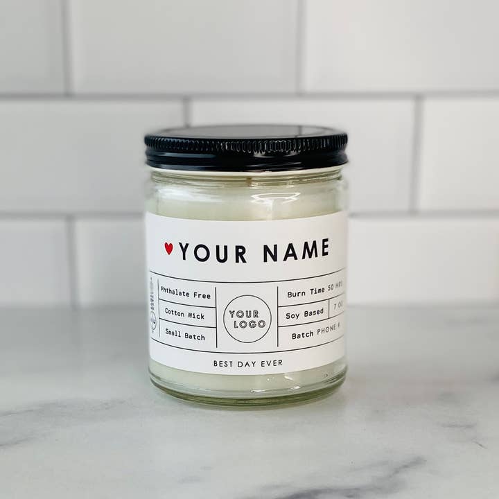 Rambling Caravan - Wholesale Jar/filled candle - Your Name-Your Logo Custom Order Candle