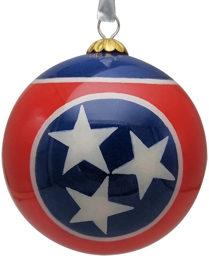 Tennessee Tri-Star 3" Ornament for wholesale by Zhen Zhu Inc.