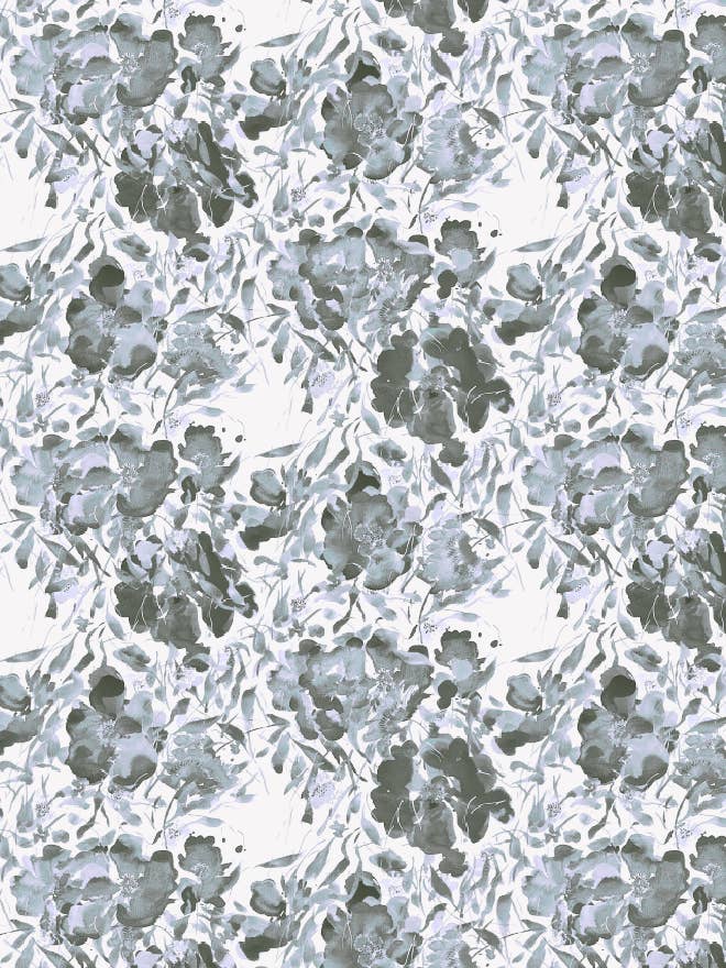 Midnight Garden Denim on Blanc for wholesale by Tulip Magnolia Design