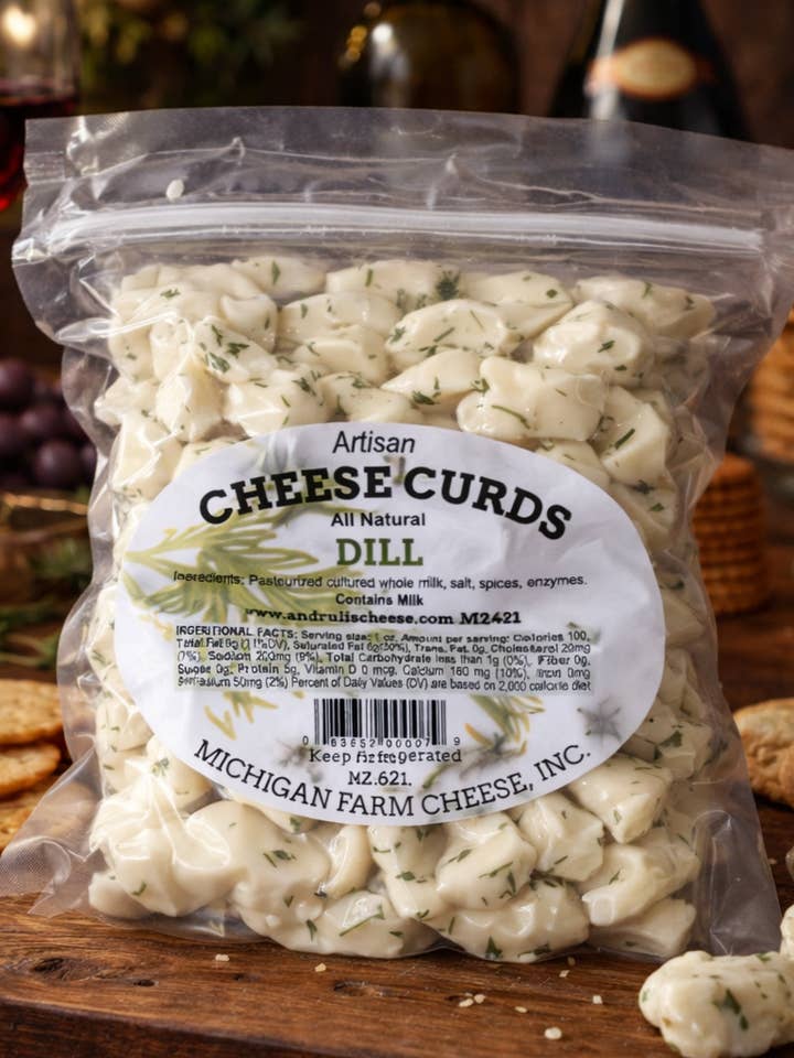 Andrulis All-Natural Cheese Curds-Dill for wholesale by Andrulis