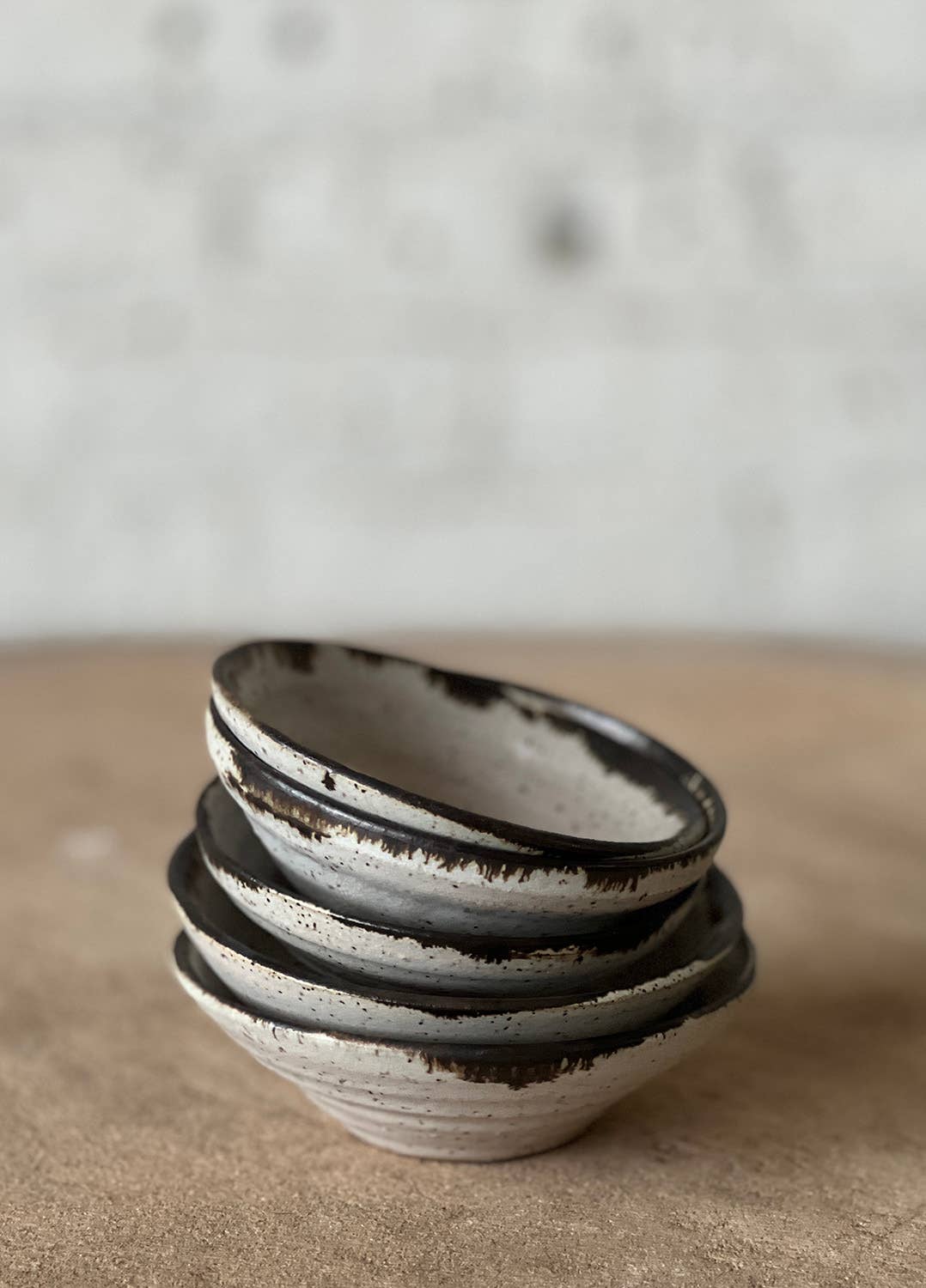 Gina DeSantis Ceramics - Wholesale Condiment/Dip Bowl - Luna Mini Dip Bowl Set 1