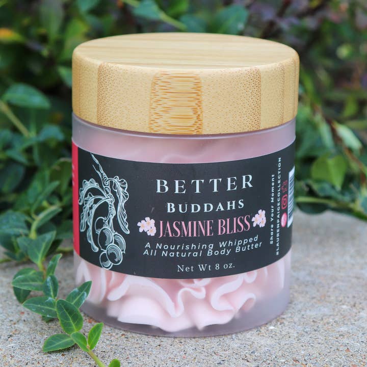 Jasmine Bliss | Natural Whipped Body Butter | Better Buddahs for wholesale by Lauren Paige Collection