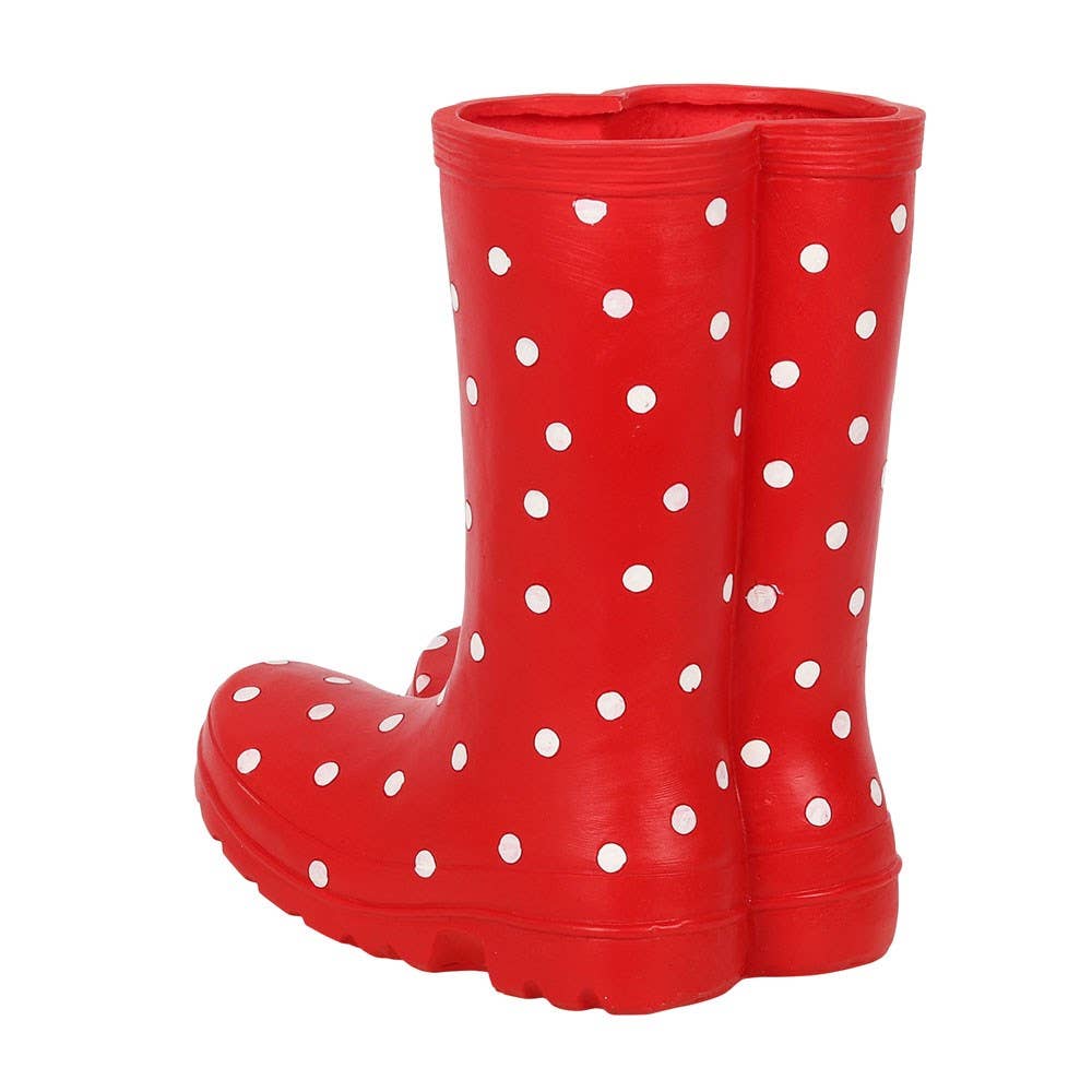 Something Different Wholesale – wholesale Plant pot – Red Welly Boot Planter1