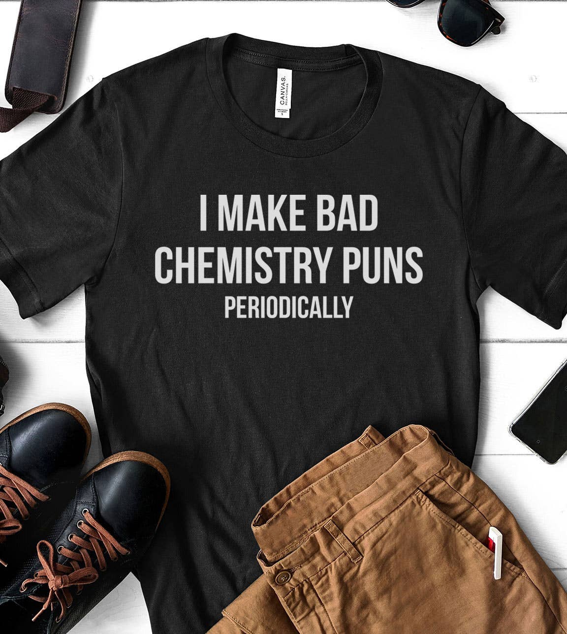 House Of Rodan – wholesale T-shirt (graphic) – unisex – I Make Bad Chemistry - Fun Sassy Puns Science Gift T-Shirt2