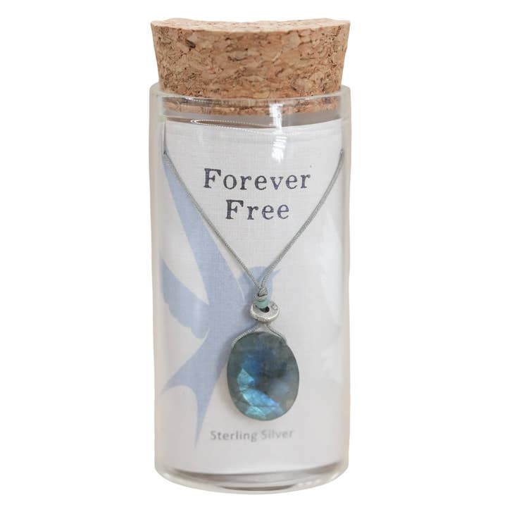 Silver Sparrow Jewelry - Wholesale Pendant/Charm Necklace - Labradorite Calm Necklace