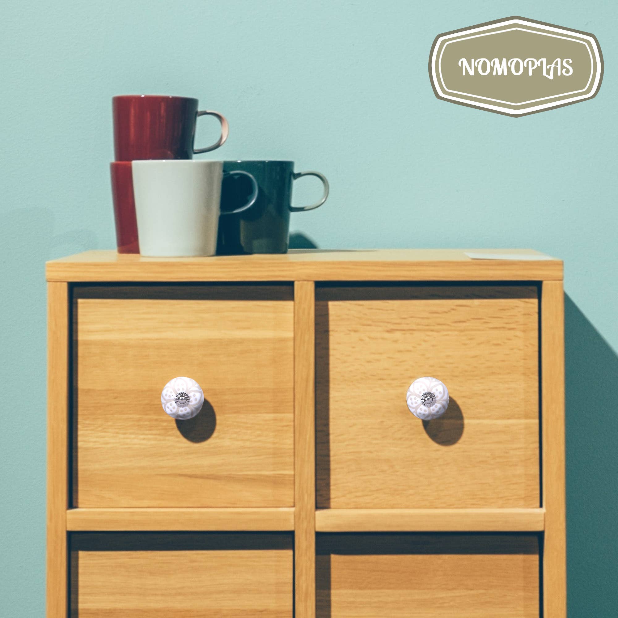 LuxeDesigns Co LLC - Wholesale Knob/Pull - 12 Ceramic Cabinet Knobs Pulls for Kitchen Dresser Bathroom3