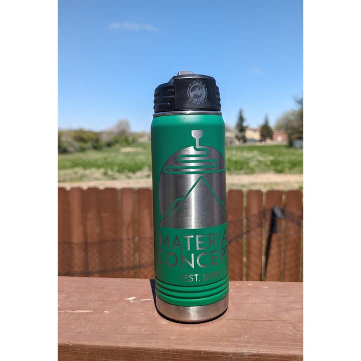 Material Concepts - Wholesale Water Bottle - Custom Engraved 20oz Vacuum Insulated Water Bottles