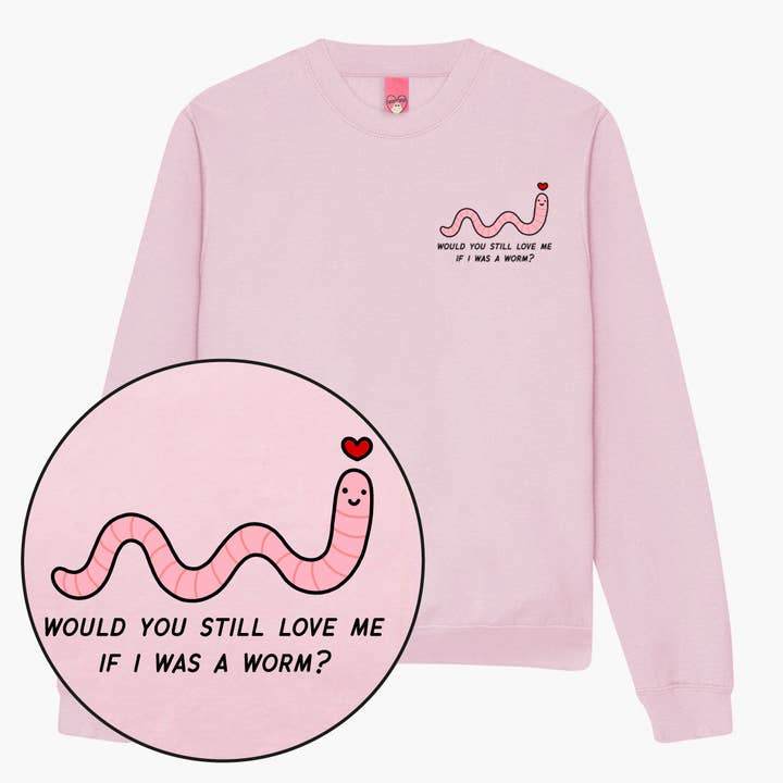 Love Me Worm Sweatshirt (uniseks) voor wholesale door SassySpud