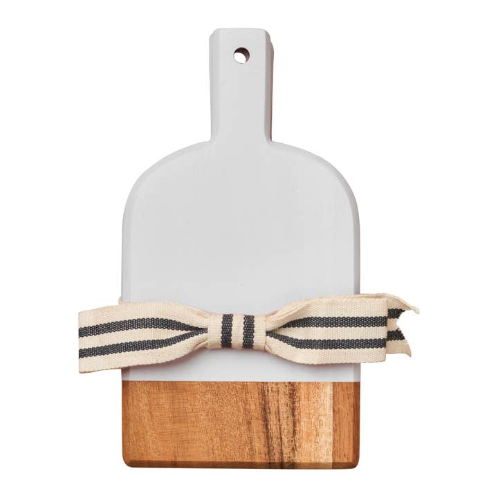 Sophistiplate - Wholesale Cheese Board - Acacia Heirloom Mini Cheese Board Set of 3 - 8x4.25" +ribbon