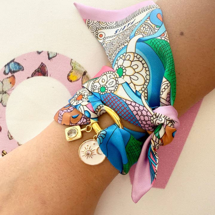 Gemelli - Wholesale Charm/Dangle Bracelet - Scarf Charm Wrap Bracelet - Star