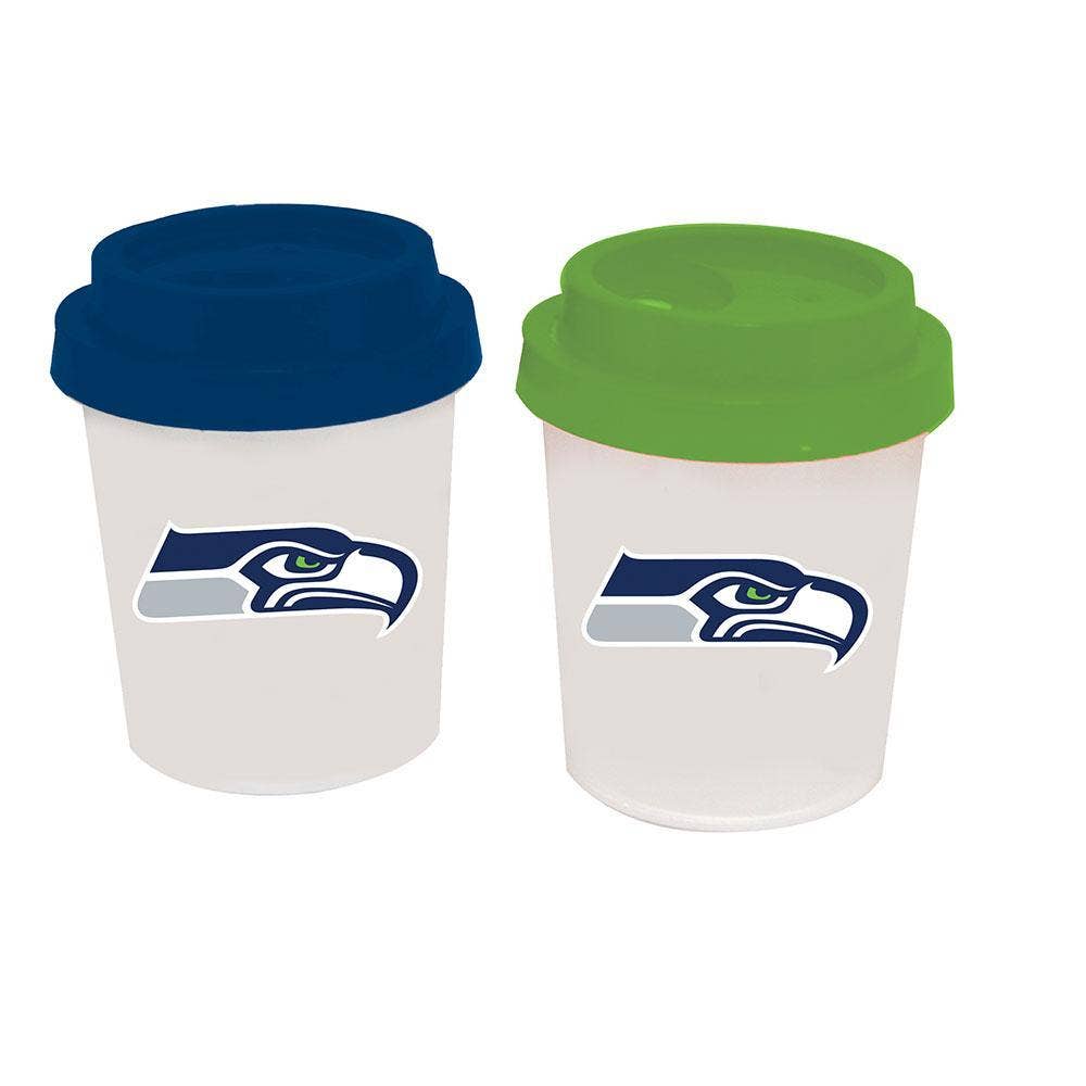 The Memory Company - Wholesale Salt & Pepper Shaker Set - Plastic Salt & Pepper Shaker, Seattle Seahawks0