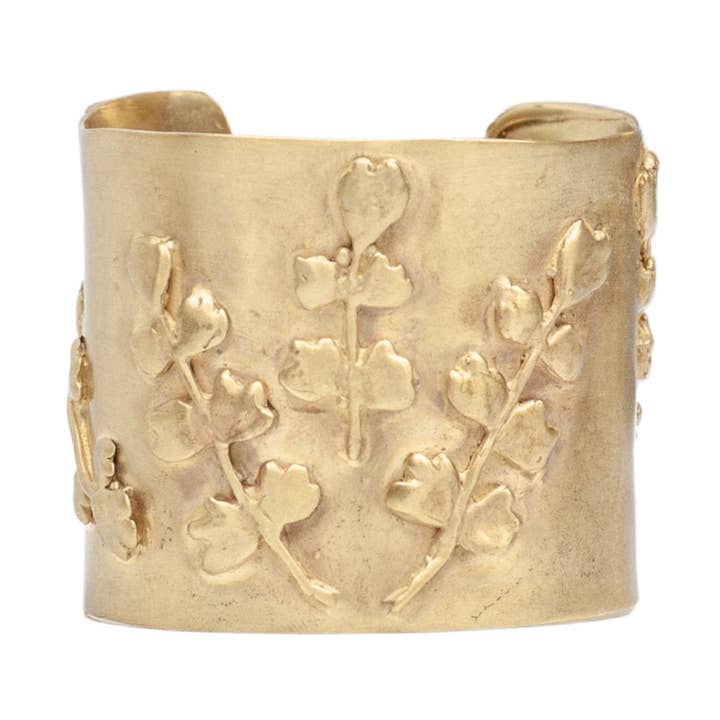 Maiden hair Fern Cuff for wholesale by Louisa Guild Jewelry