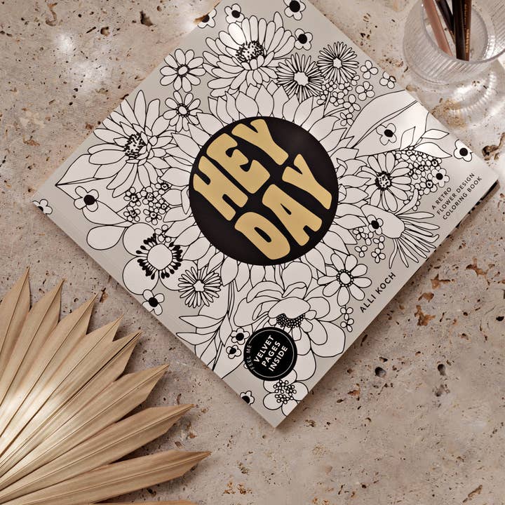 Paige Tate & Co. - Wholesale Coloring & Activity Book - Adult - Heyday: A Retro Flower Design Coloring Book (Easter) 1