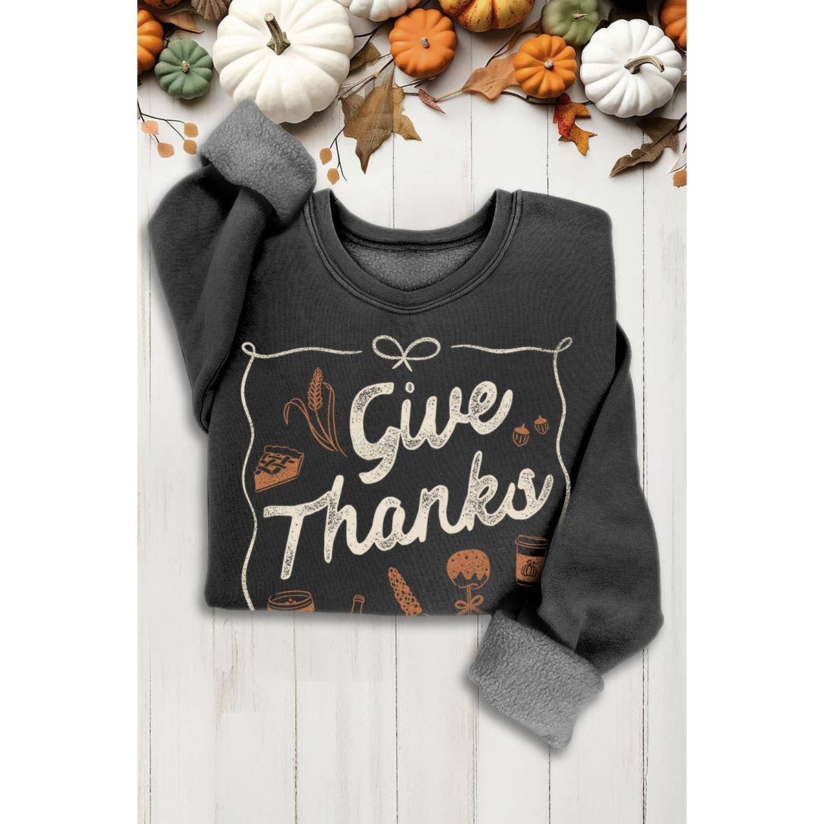 HRTandLUV – wholesale Sweatshirt – Women's – GIVE THANKS MINERAL SWEATSHIRTS6