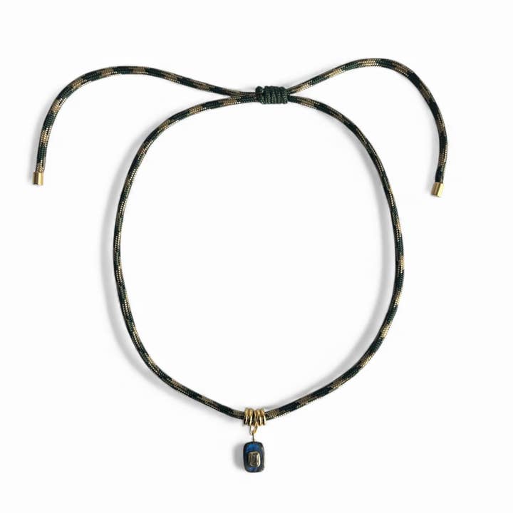 Labradorite Topaz Inlay Knot Pendant for wholesale by LB Beadz