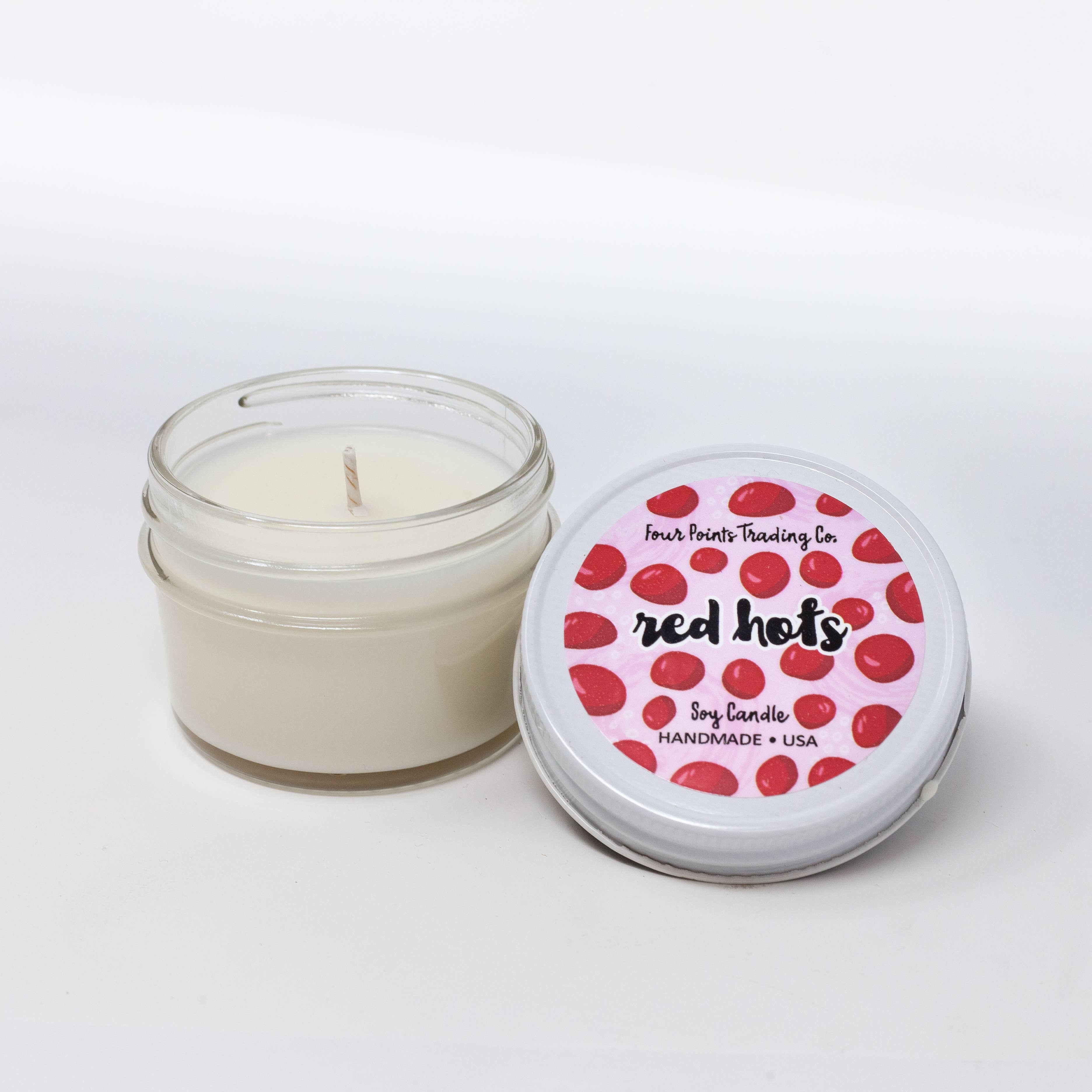 Four Points Trading Co - Wholesale Travel Candles - Pop Scents Red Hots 4 oz Soy Candle1