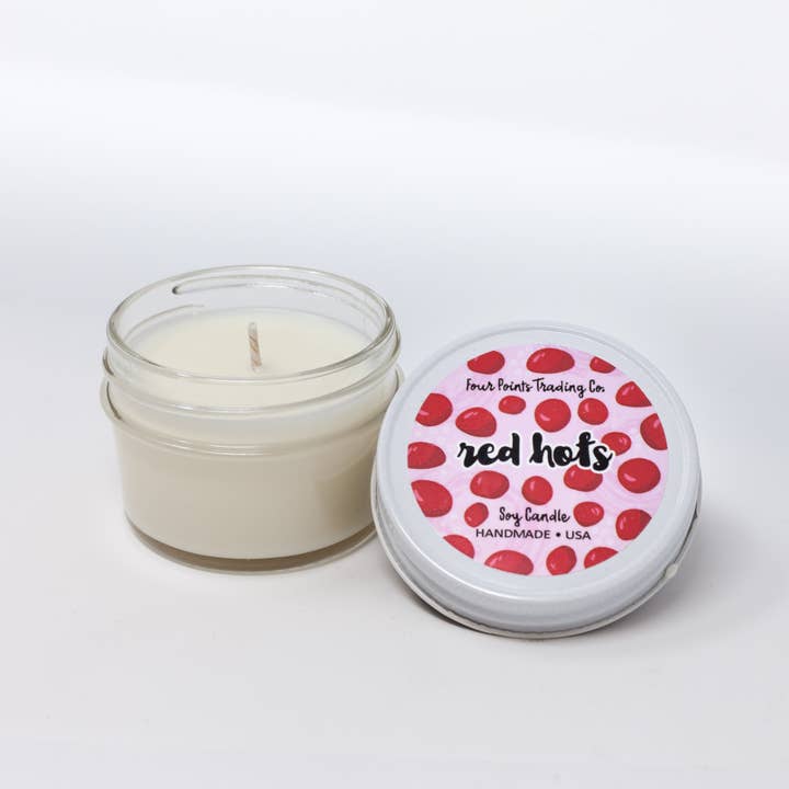 Four Points Trading Co - Wholesale Travel Candles - Pop Scents Red Hots 4 oz Soy Candle1