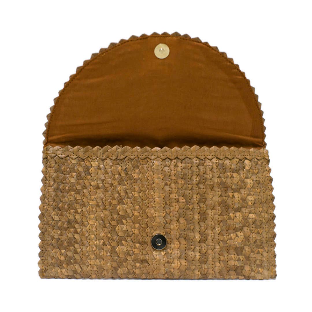 Bali Harvest - Vente Pochette – femme - Sac à main en paille (marron) - Portefeuille pour sac à main Summer Beach1