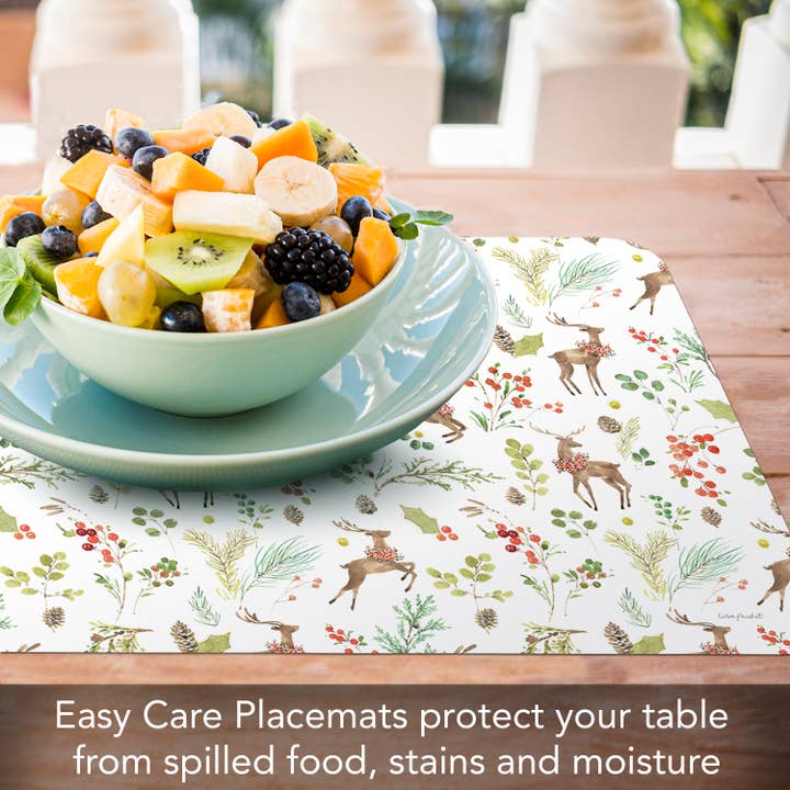 Conimar Promotions - Wholesale Placemat - "Bright & Merry" Reversible Rectangular Plastic Placemat 3