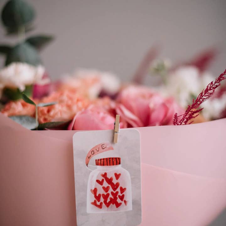 Printfluence.me - Wholesale Love Card - Mini single card 6x9 cm 'Love Jam'