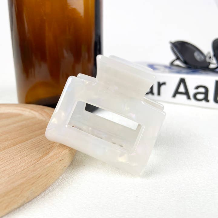 TheDivaSoap - Wholesale Hair Clip - Women's - Acetate Square Hair Clips Multicolor Small Claw Clip6