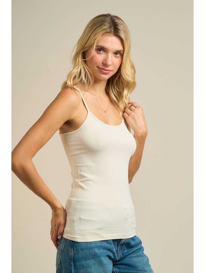ANWND - Wholesale Tank Top - Women's - S55523-Essential Spaghetti Strap Cami36