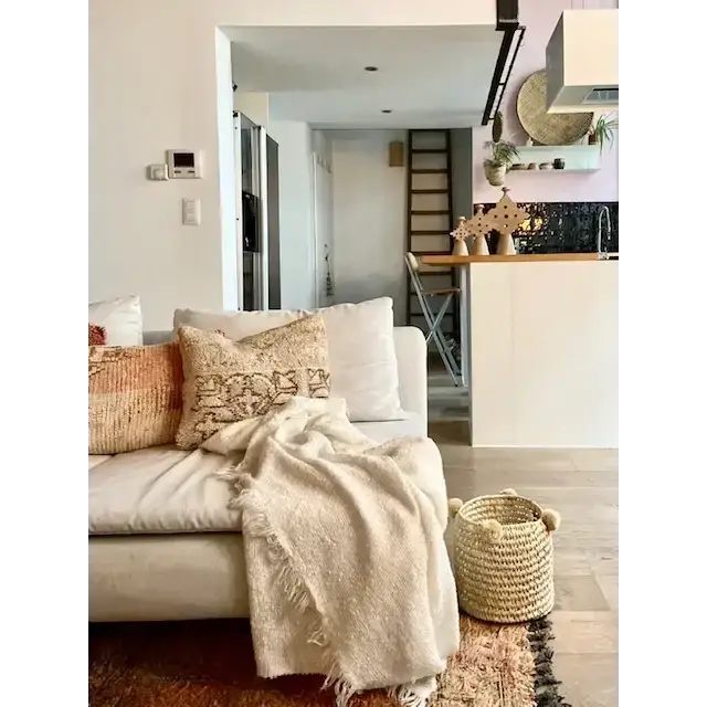 High crafty – wholesale Basket – 🧺 Handwoven Palm Leaf Basket with Colorful Wool Pom Poms14