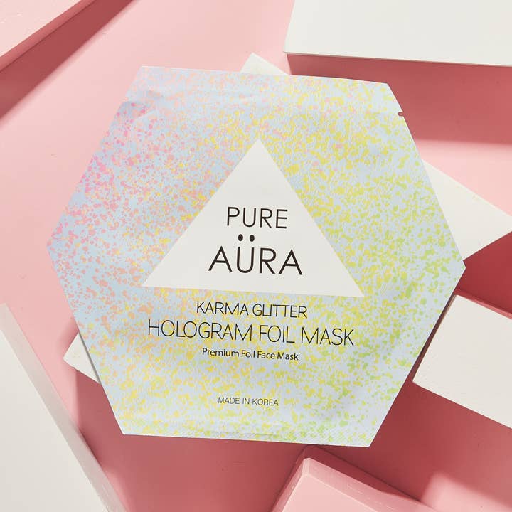 JOSSLYN by wall to wall - Wholesale Skincare Face Mask - LUXURY KARMA GLITTER FOIL FACIAL SHEET MASK0