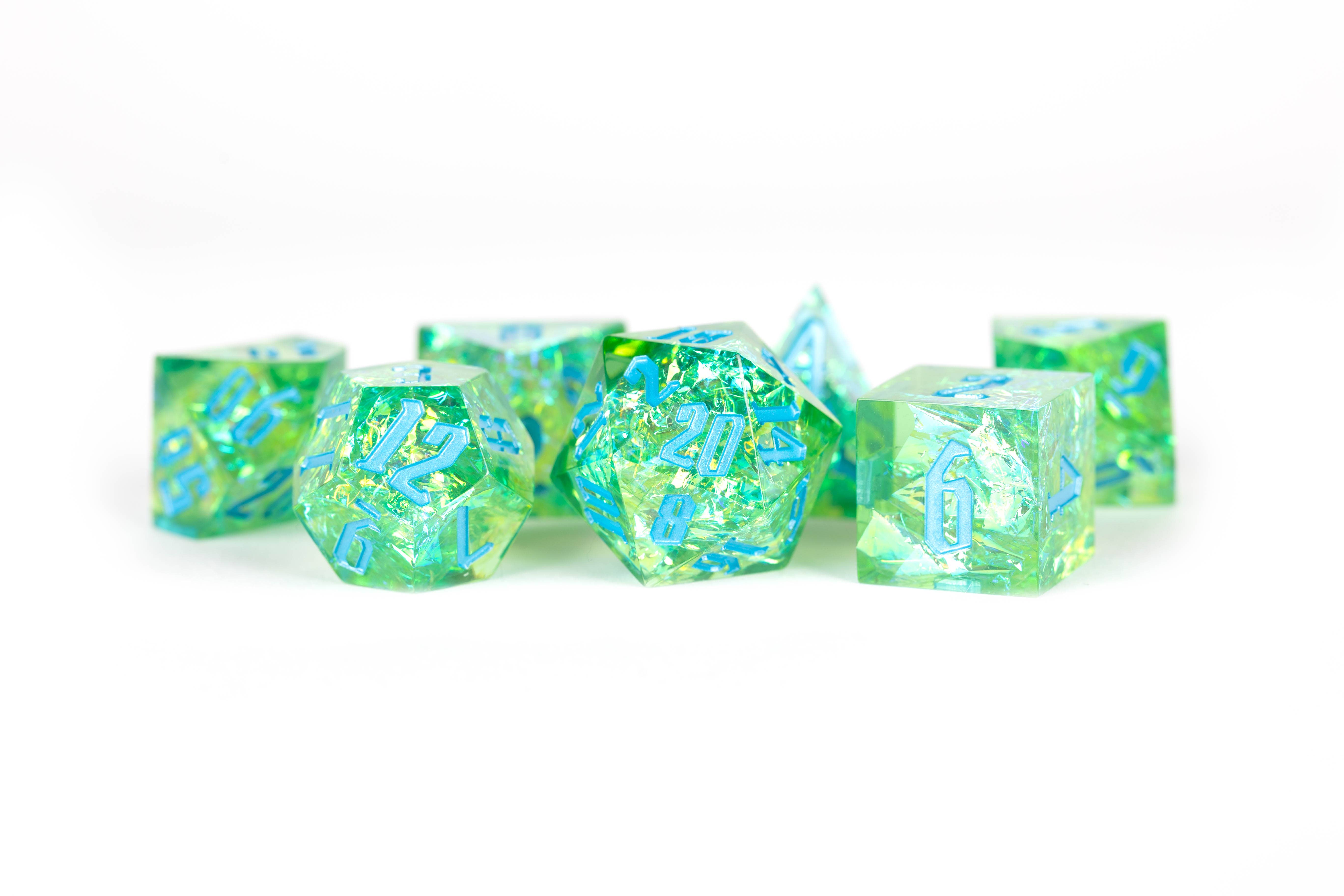 FanRoll by Metallic Dice Games - Wholesale Dobbelstenen - PREMIUM handgemaakte Sharp Edge-dobbelstenen (18 opties)17