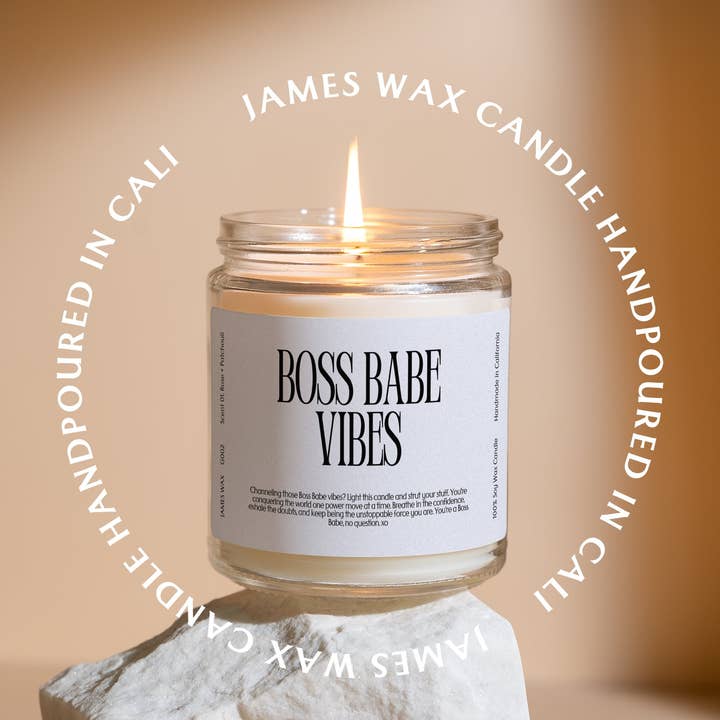 James Wax - Wholesale Jar/Filled Candle - Career Boss Babes Candle Coworker Colleague Office Gift G0022