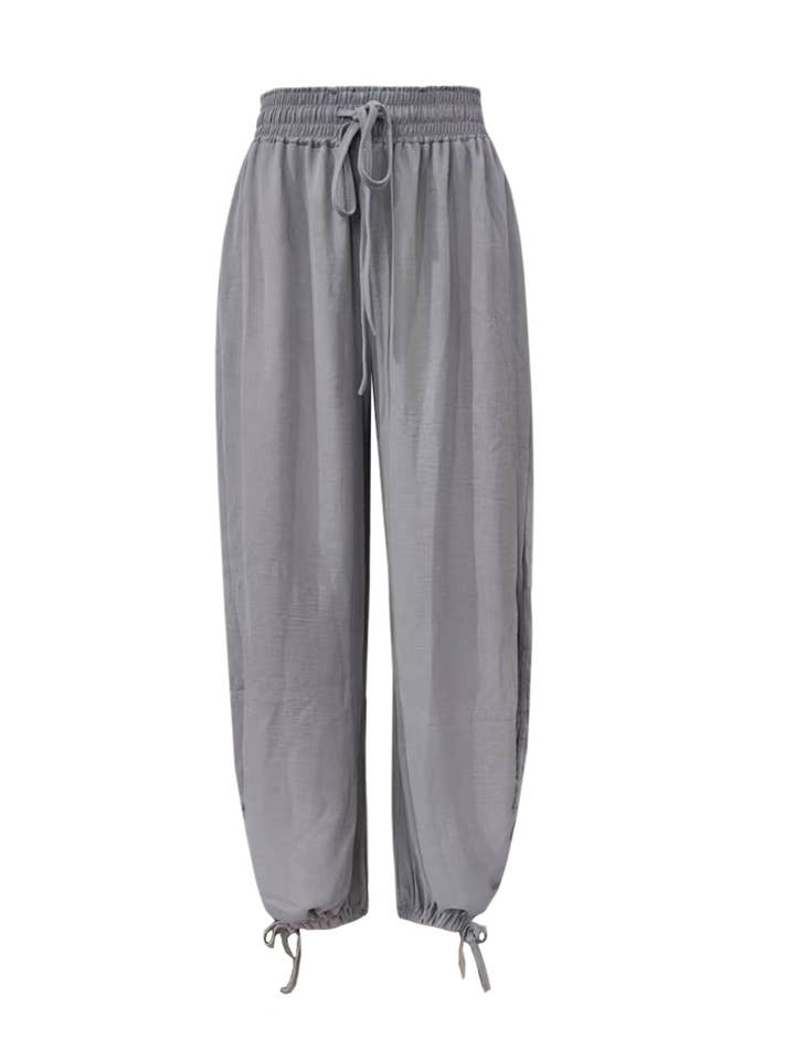 Rosa Clothing - Wholesale Pants - Women's - Stylish Casual Drawstring Lace-Up Bloomers