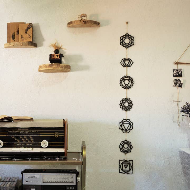 Chakra Set ( 7 pieces ) Metal Wall Decoration - APT406 for wholesale by NOXART LLC