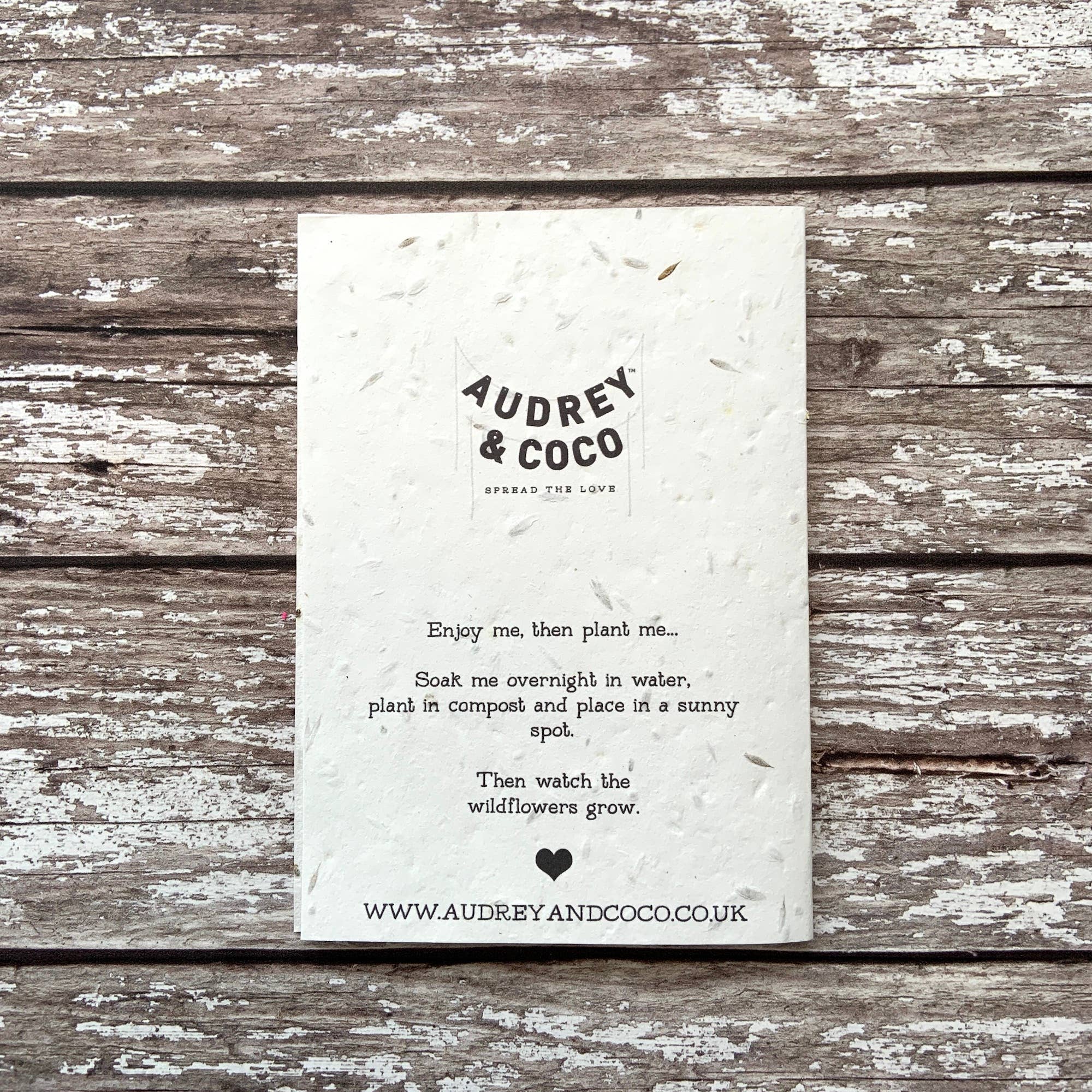 Audrey & Coco – wholesale Birthday card – Happy birthday plantable seed card5