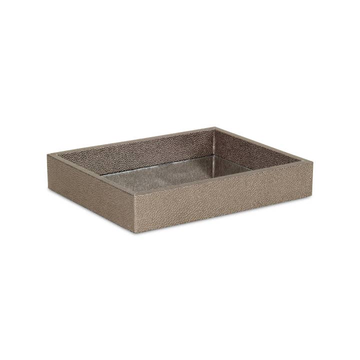 Cheungs Home Decor - Wholesale Decorative Tray - Labai Shagreen Mirrored Tray - Small | 8 colors |10