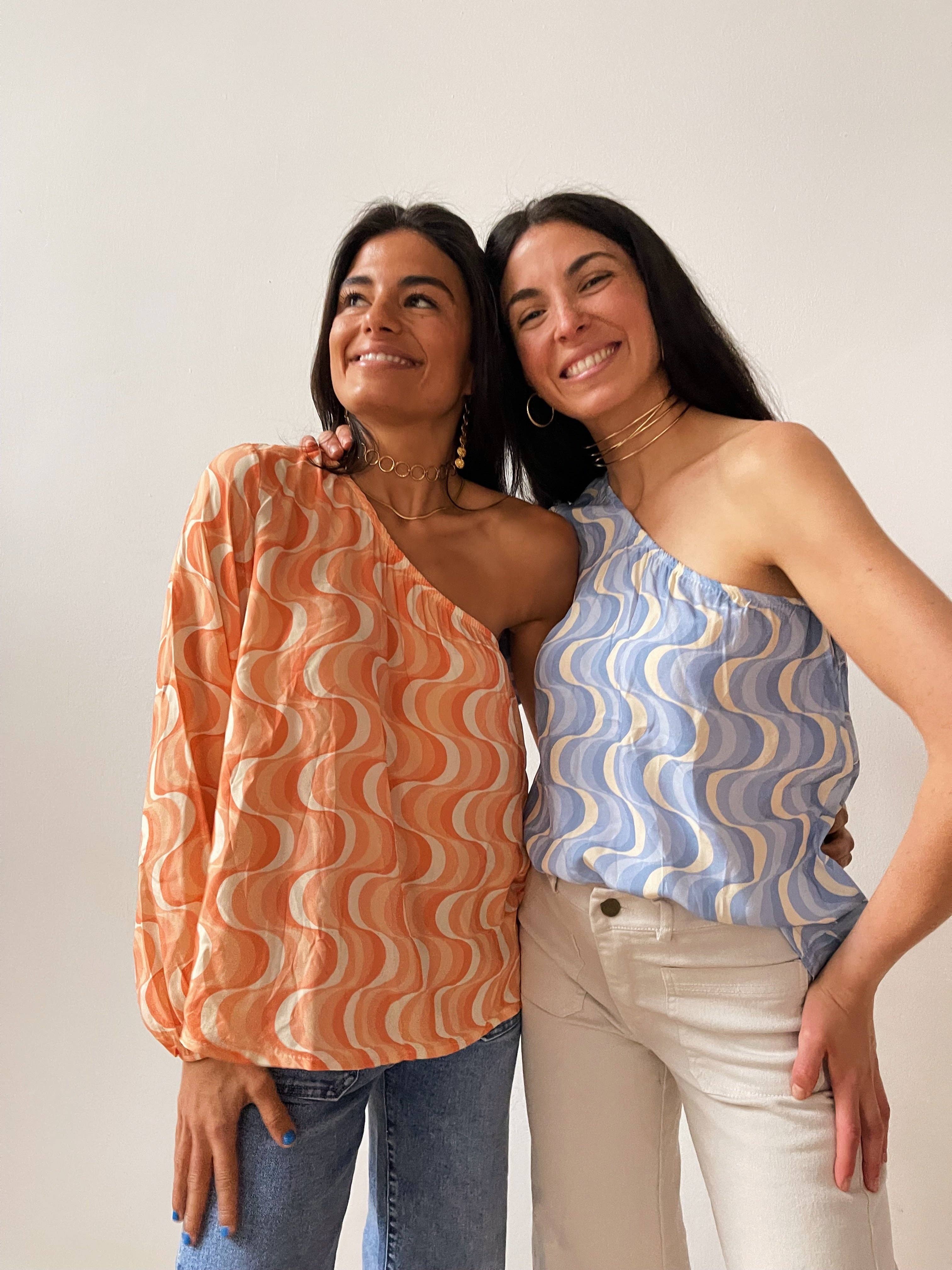 MindTraveler - Venta al por mayor Blusa - Mujer - Top Aurora Naranja3