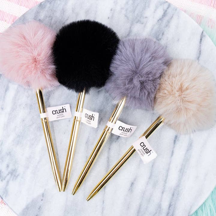 Wholesale Accessory Market - Wholesale Pen - One Crush Noted Pom Pen - SHIPS ASSORTED