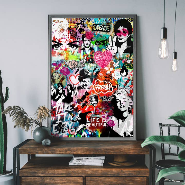 Ink & Drop - Wholesale Art Print - Graffiti Wall Urban Art Print2